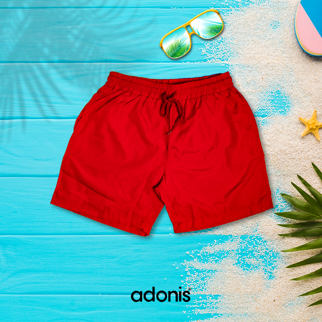 ADONIS MEN BEACH SHORTS BASIC COLOR