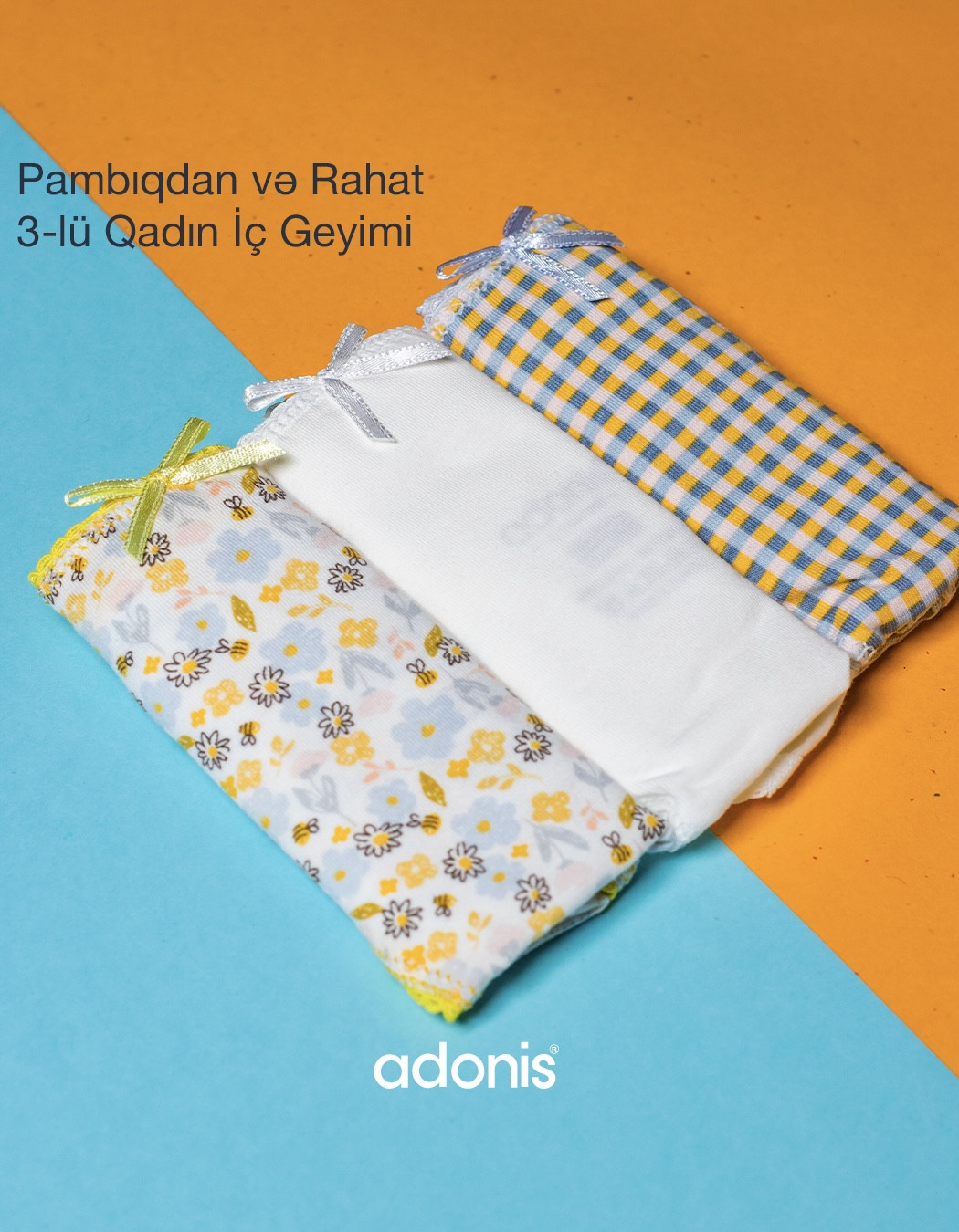 ADONİS QADIN 3-lü SLİP